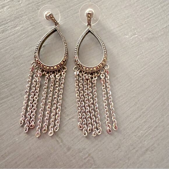 Judith Jack 925 Sterling Silver Earrings - Picture 2 of 10